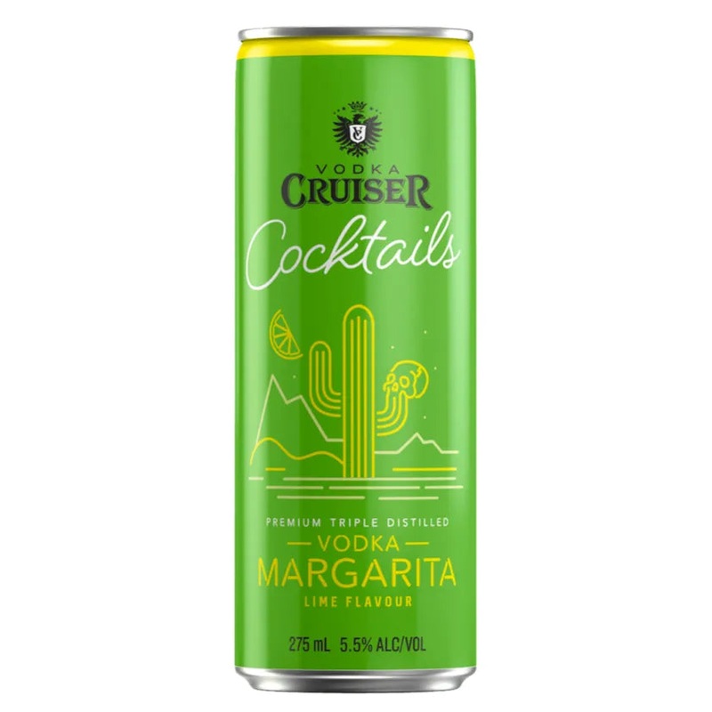 Vodka Cruiser Cocktails Lime Margarita Can 275mL