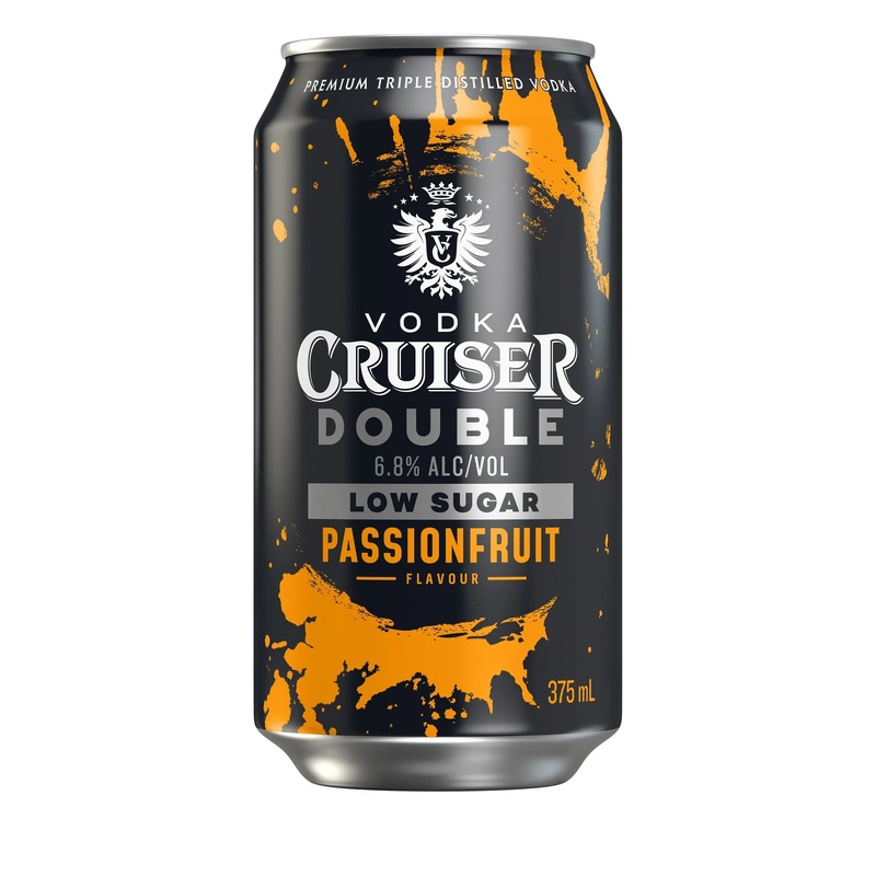 Vodka Cruiser Double Low Sugar Passionfruit Can 375mL