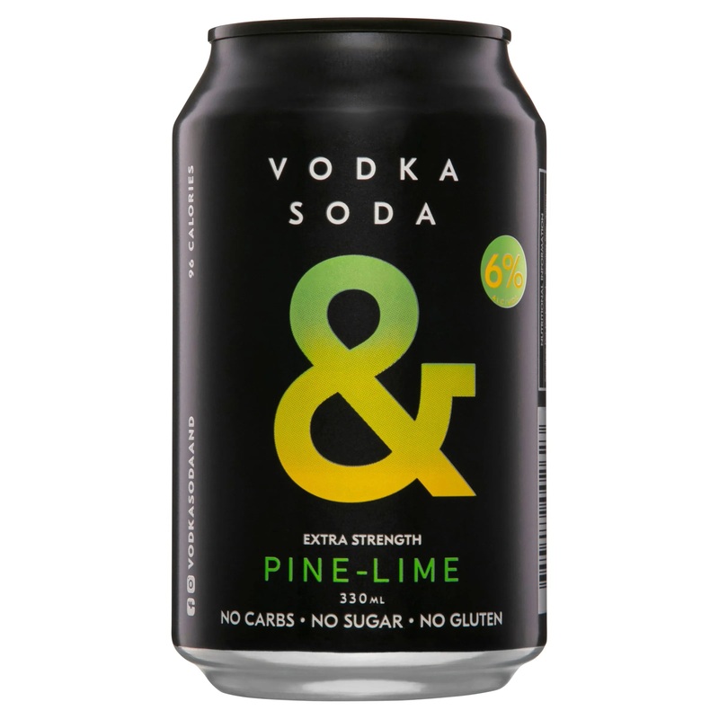 Ampersand Vodka Soda & Pine Lime 6% Can 330mL