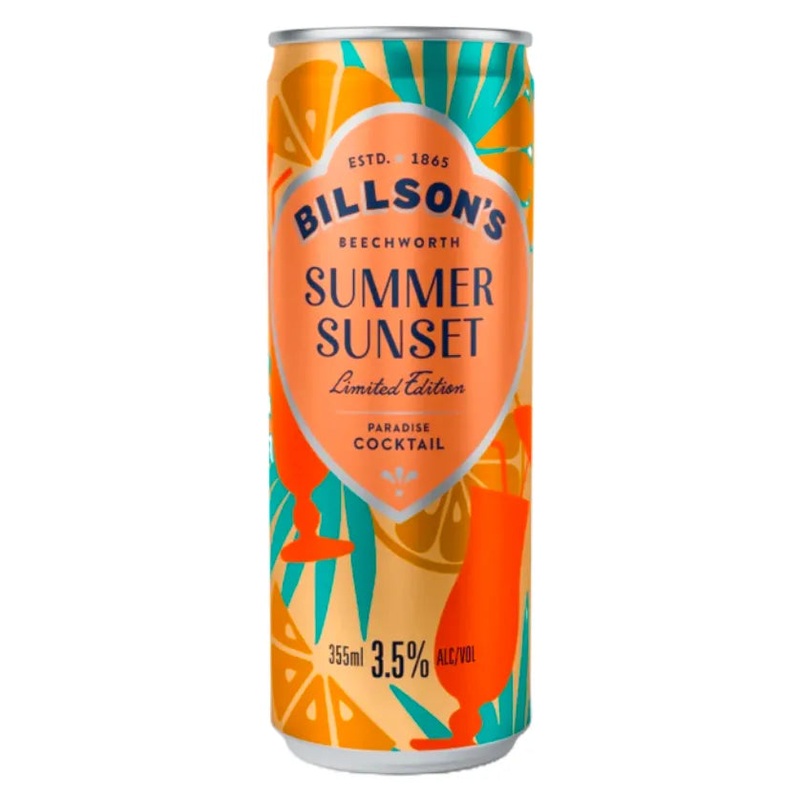 Billson’s Summer Sunset Cocktail Can 355mL