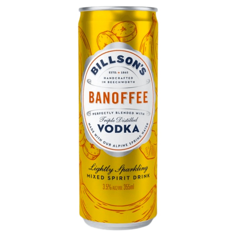 Billson’s Vodka Banoffee Can 355mL