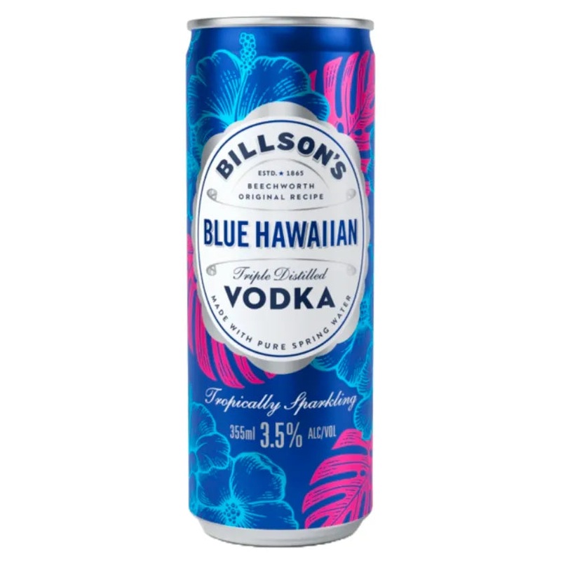 Billson’s Vodka Blue Hawaiian Can 355mL