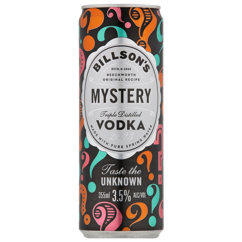 Billson’s Vodka Mystery Can 355mL