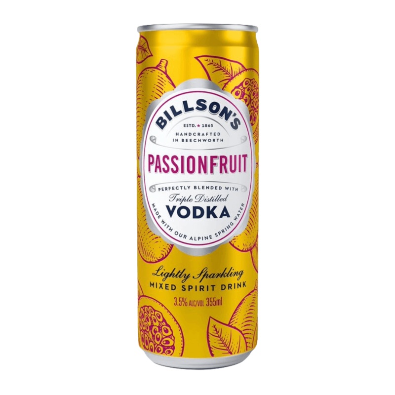 Billson’s Vodka Passionfruit Can 355mL