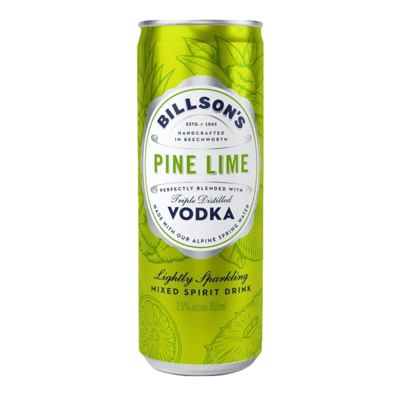 Billson’s Vodka Pine Lime Can 355mL