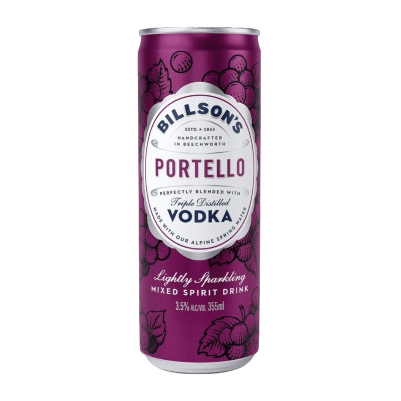 Billson’s Vodka Portello Can 355mL