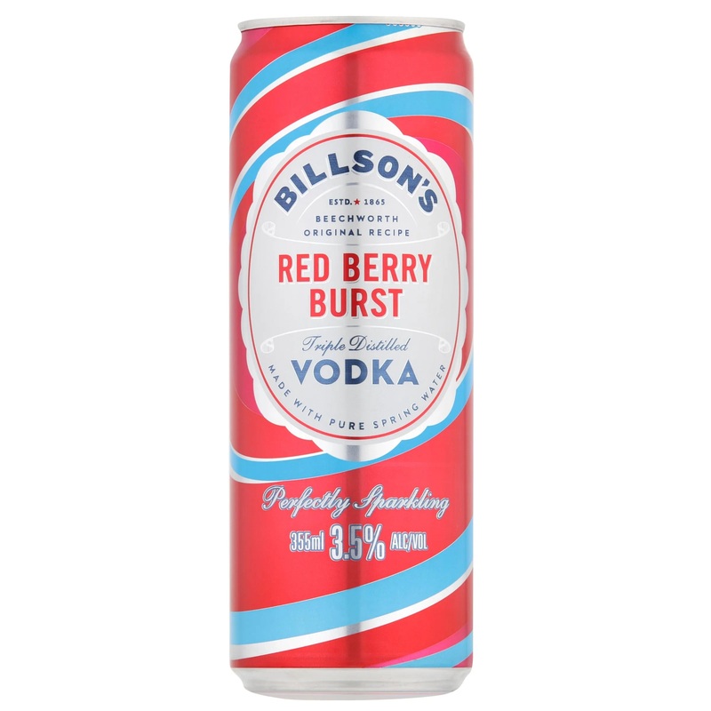 Billson’s Vodka Red Berry Burst Can 355mL