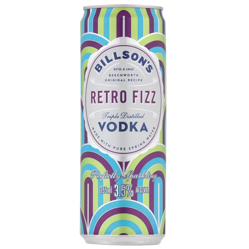 Billson’s Vodka Retro Fizz Can 355mL