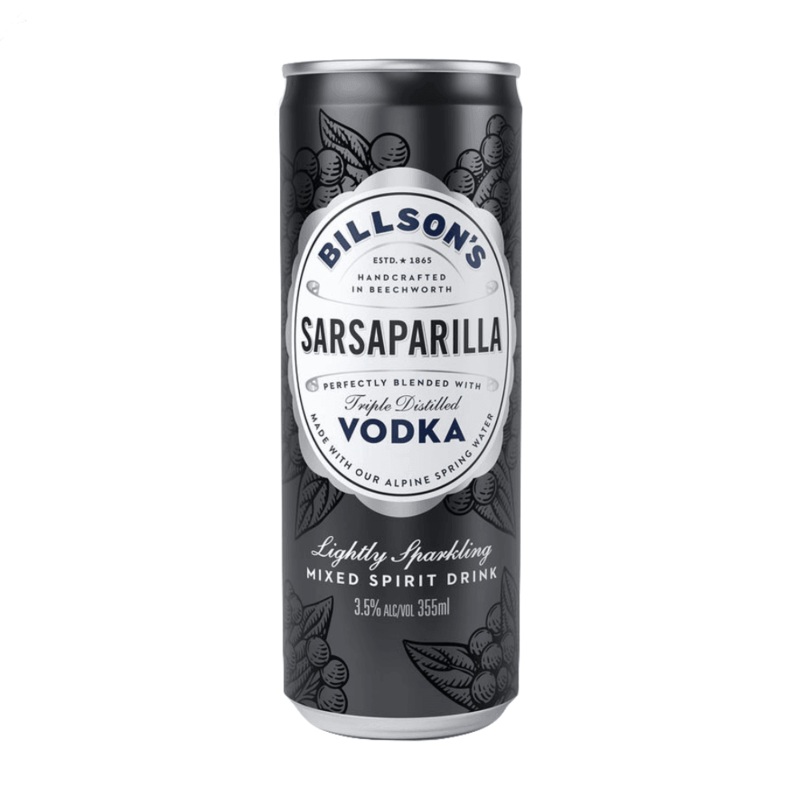 Billson’s Vodka Sarsaparilla Can 355mL