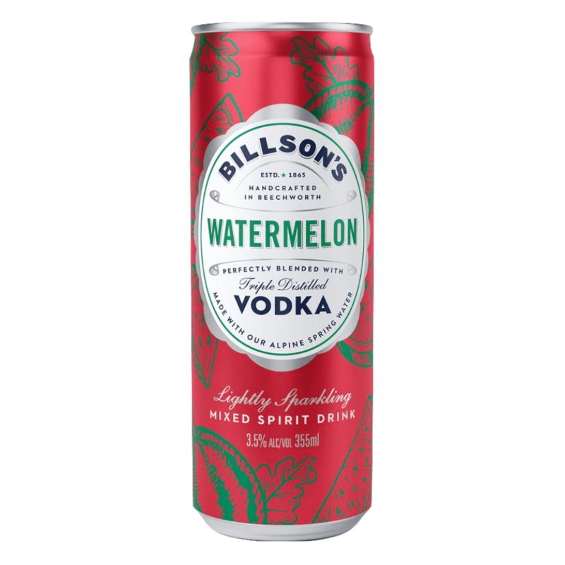 Billson’s Vodka Watermelon Can 355mL