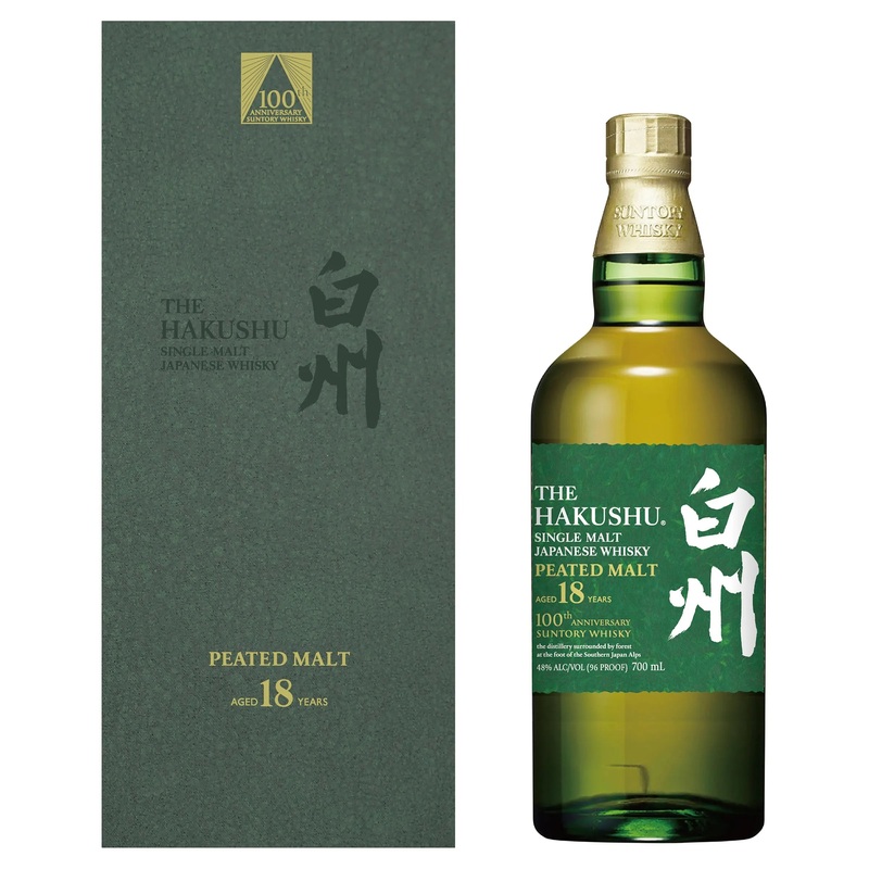 Hakushu 18 Year Old Single Malt Japanese Whisky 100th Anniversary Edition 700mL
