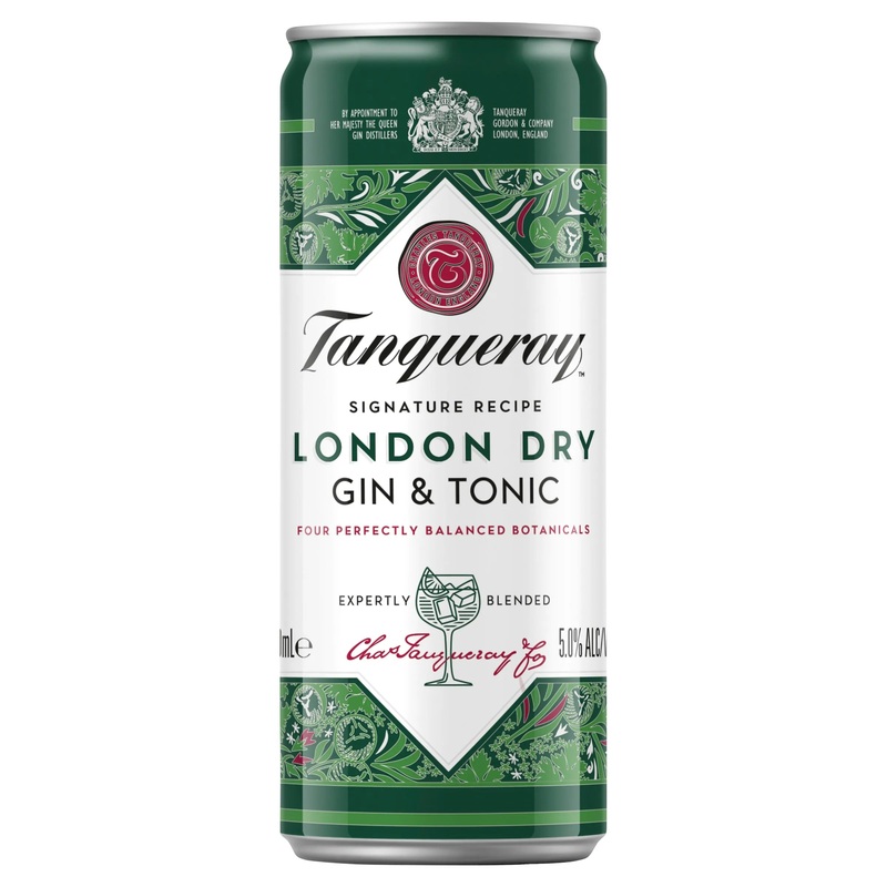 Tanqueray Gin & Tonic Can 250mL