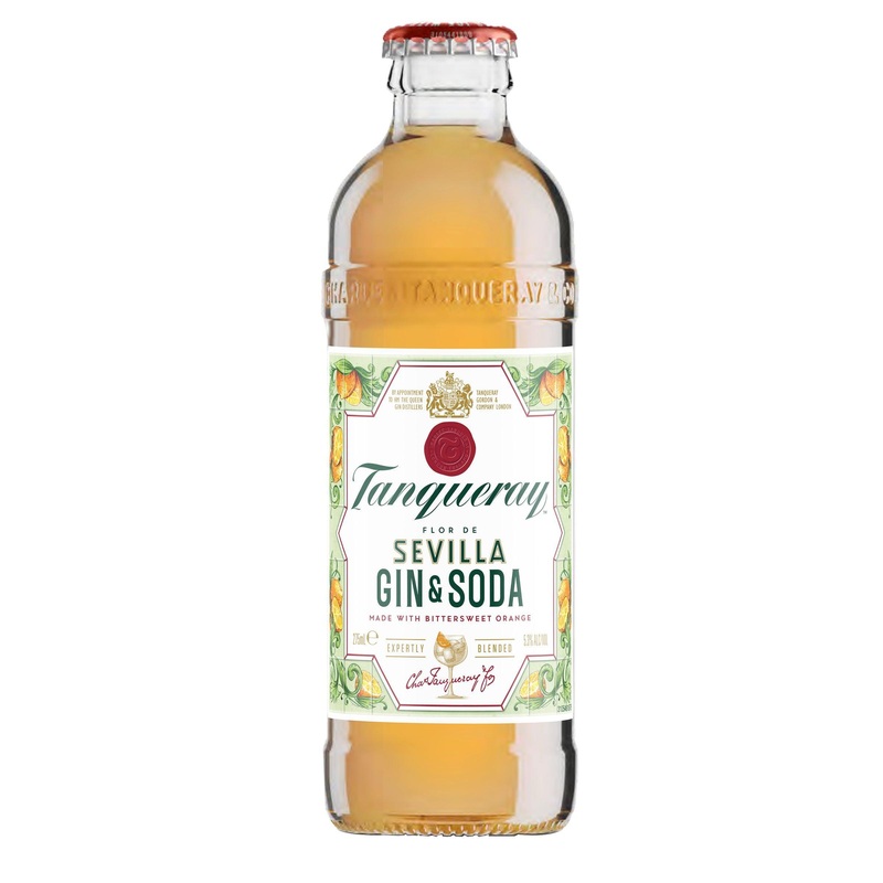 Tanqueray Sevilla Gin & Soda Bottle 275mL