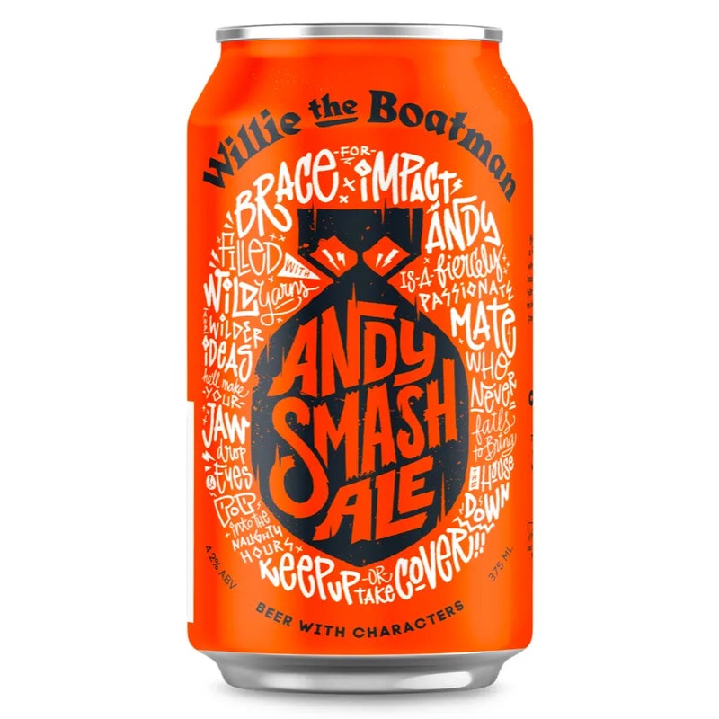 Willie the Boatman Andy Smash Ale Can 375mL