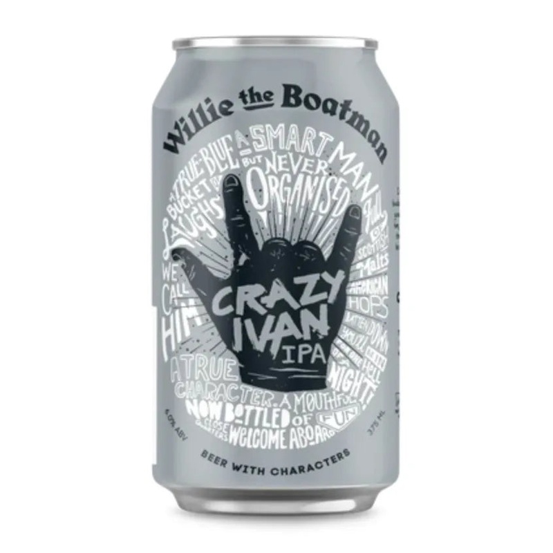 Willie the Boatman Crazy Ivan IPA Can 375mL