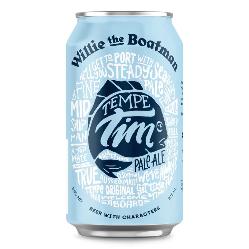 Willie the Boatman Tempe Tim Pale Ale Can 375mL