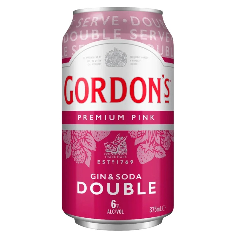 Gordon’s Pink Gin & Soda Double Serve Can 375mL