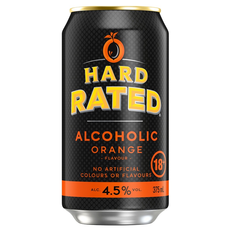 Hard Rated Orange Can 375mL|Single|4 Pack|24 Pack