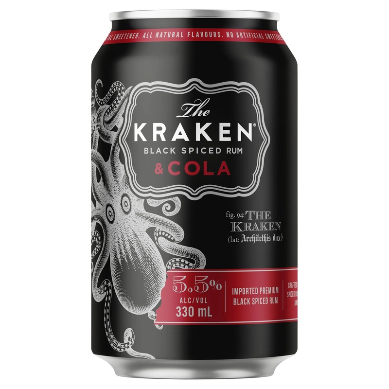 The Kraken Spiced Rum & Cola Can 330mL