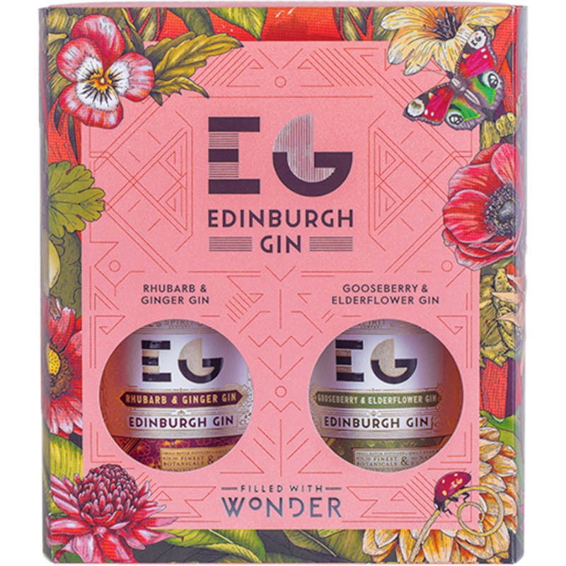Edinburgh Gin Gin Tale of Two Flavours GIFT Set
