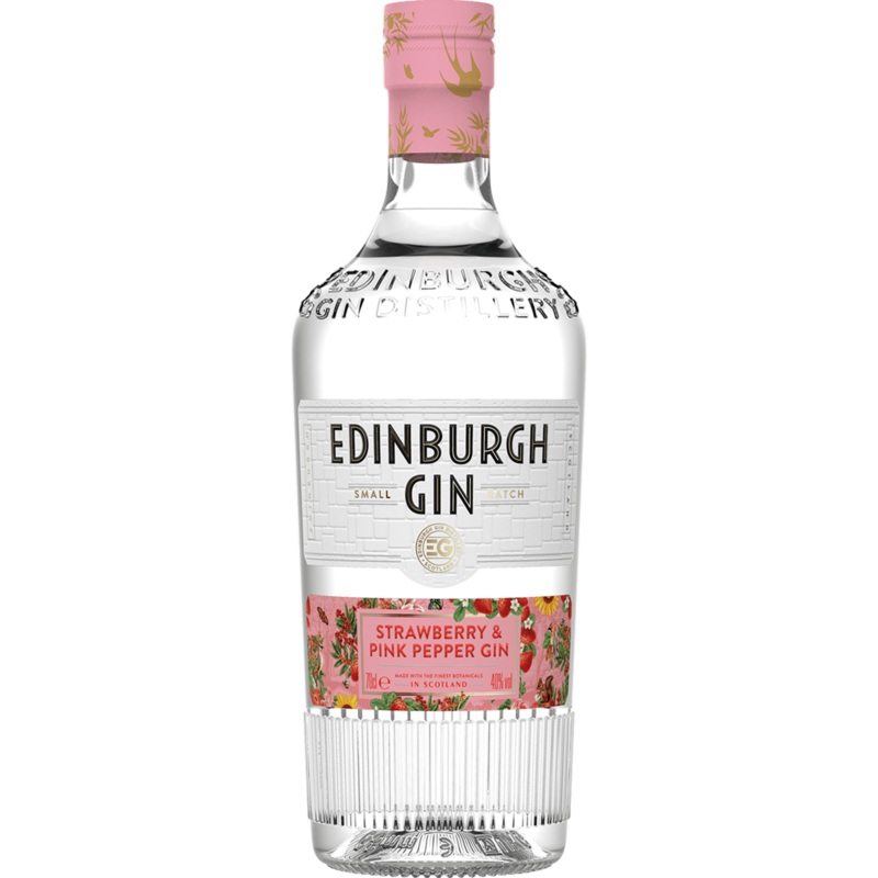 Edinburgh Small Batch Strawberry & Pink Pepper Gin
