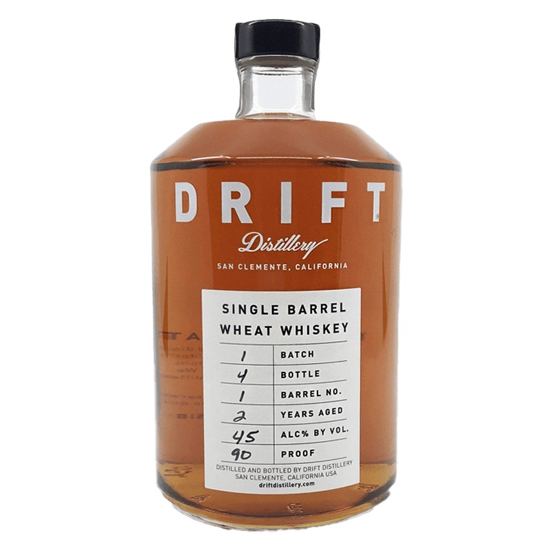 Drift Distillery Single Barrel Wheat Whiskey 750mL