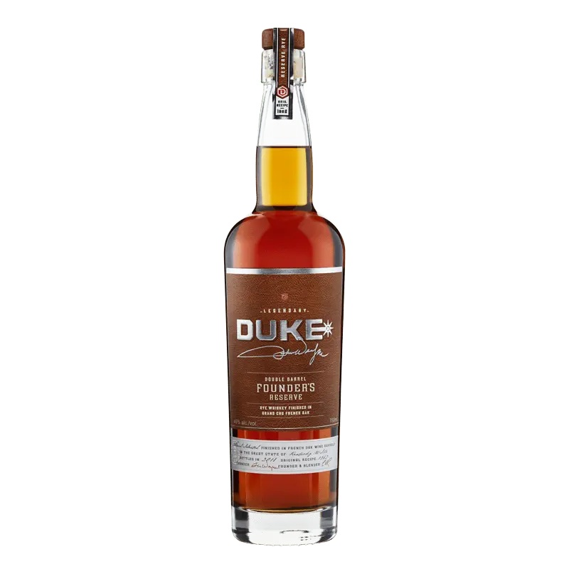 Duke Double Barrel Founders Reserve Rye Whiskey 750ml