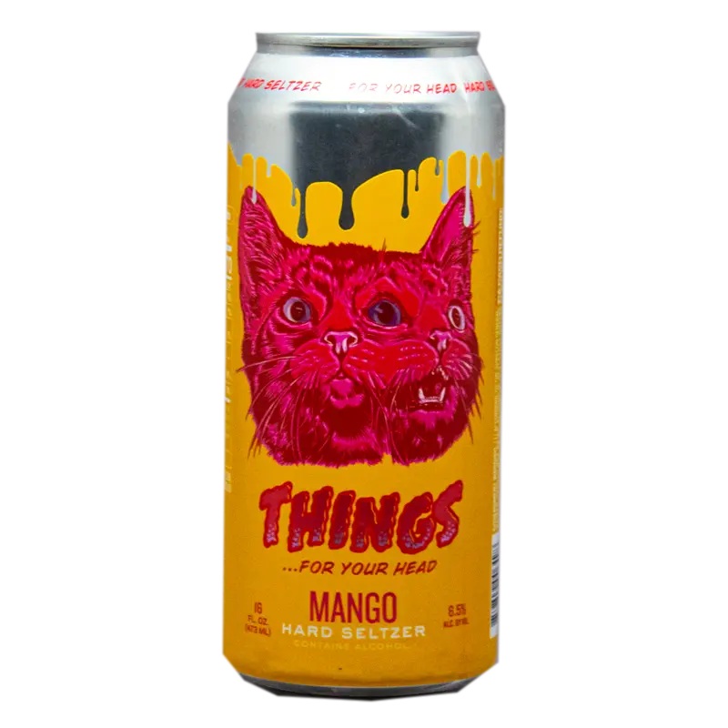Things For Your Head Mango Hard Seltzer 16.oz