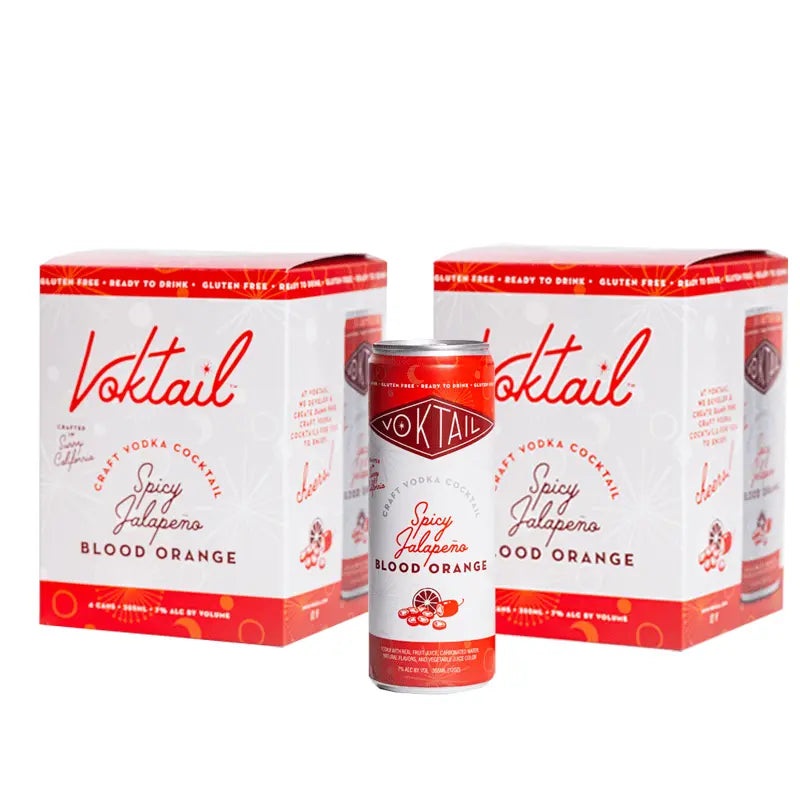 Voktail: Spicy Jalapeno Blood Orange 4 Pack Buy one Get one Deal