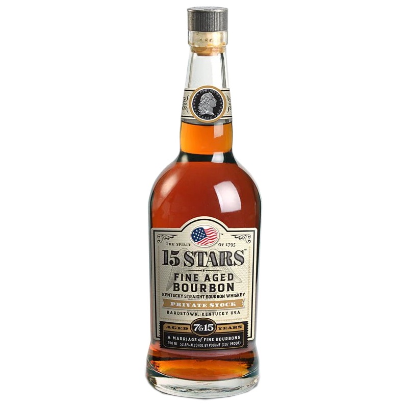 15 Stars 7 & 15 Year Private Stock  Kentucky Straight Bourbon Whiskey 750mL