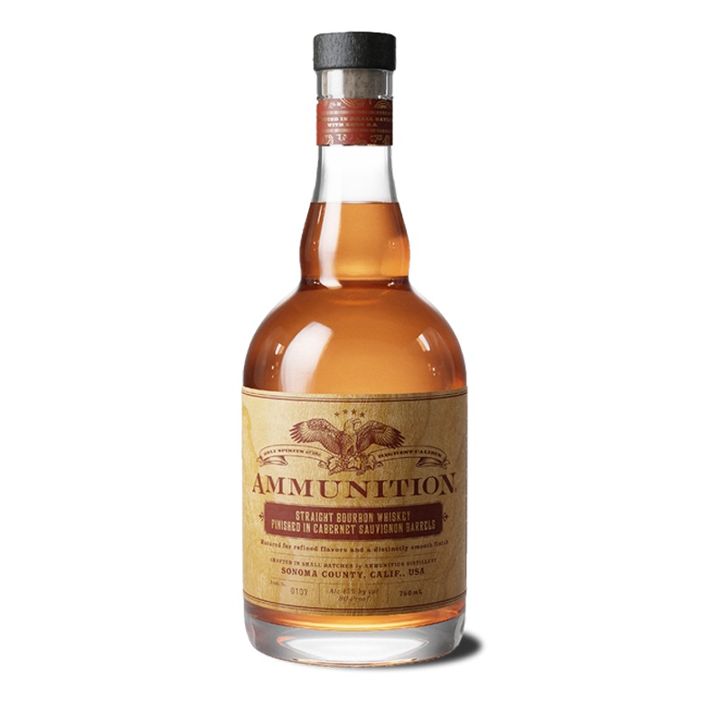 Ammunition Bourbon Whiskey finished in Cabernet Sauvignon Barrels 750mL