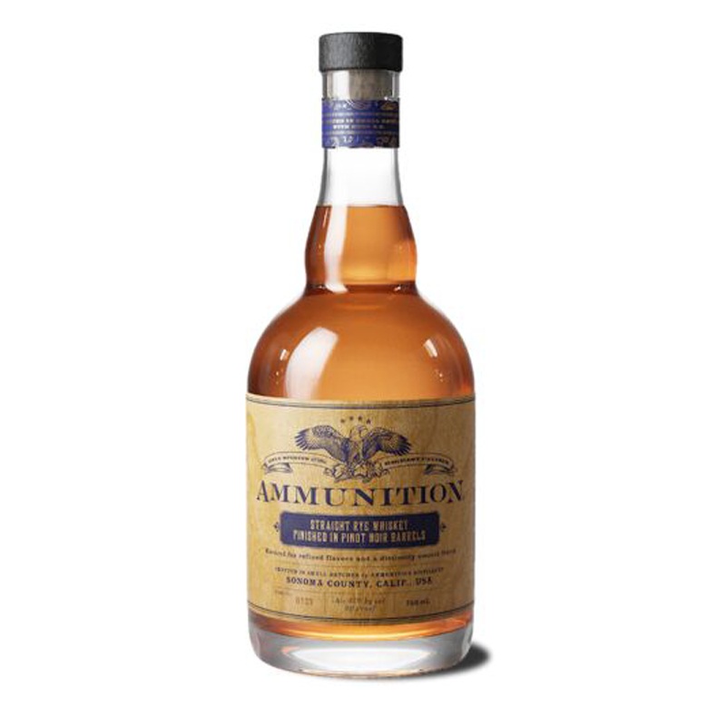 Ammunition Rye Whiskey finished in Pinot Noir Barrels 750mL