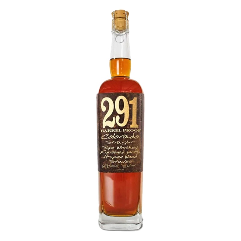 291 Straight Colorado Rye Barrel Proof Whiskey 750mL