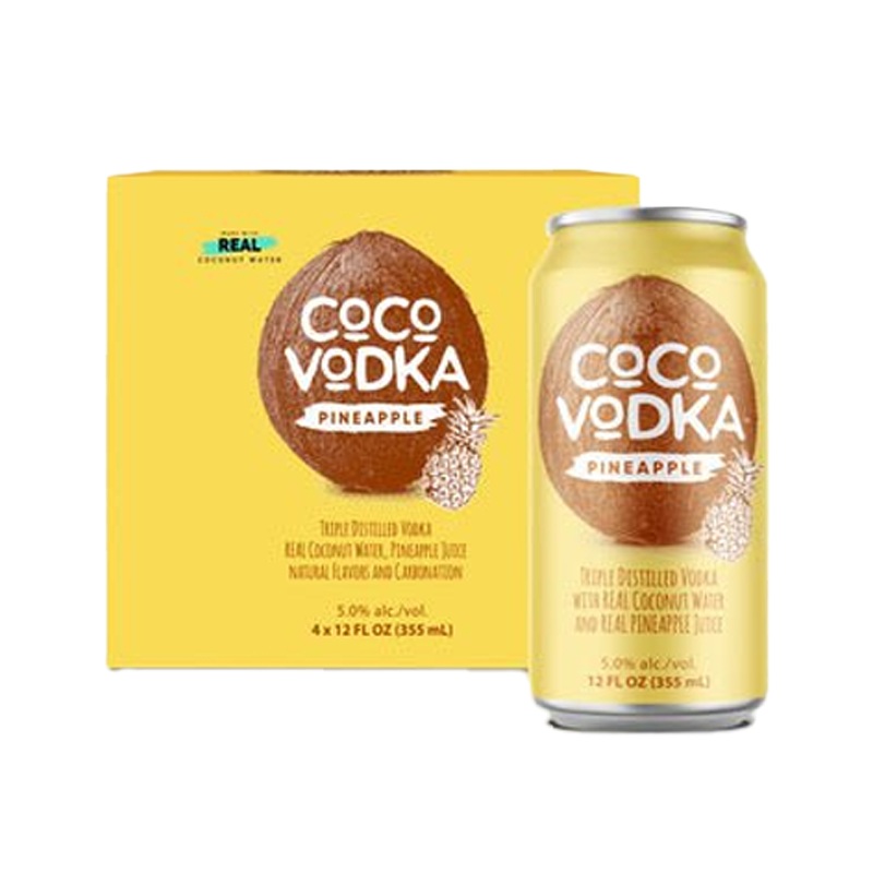 Coco Vodka Pineapple Cocktail 12.oz 4 Pack