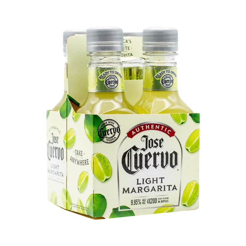Jose Cuervo Authentic Light Margarita 200mL 4 Pack