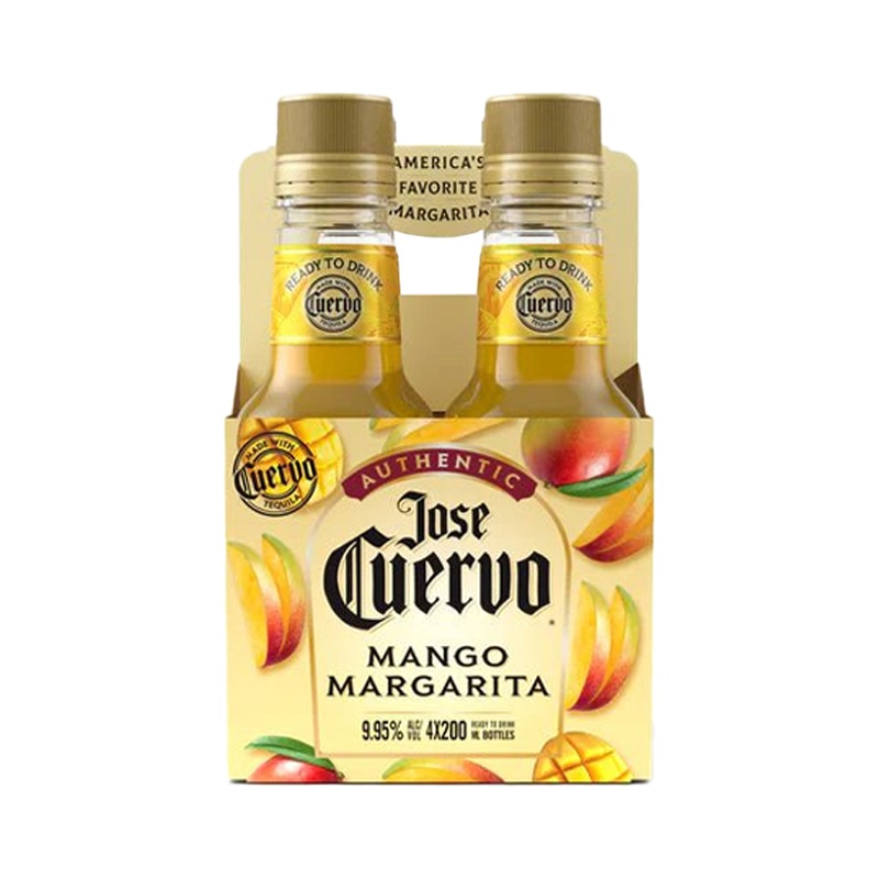 Jose Cuervo Authentic Mango Margarita 200mL 4 Pack