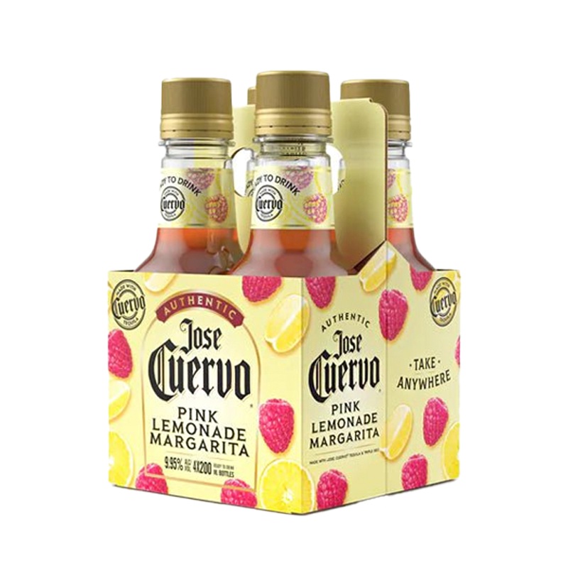 Jose Cuervo Authentic Pink Lemonade Margarita 200mL 4 Pack