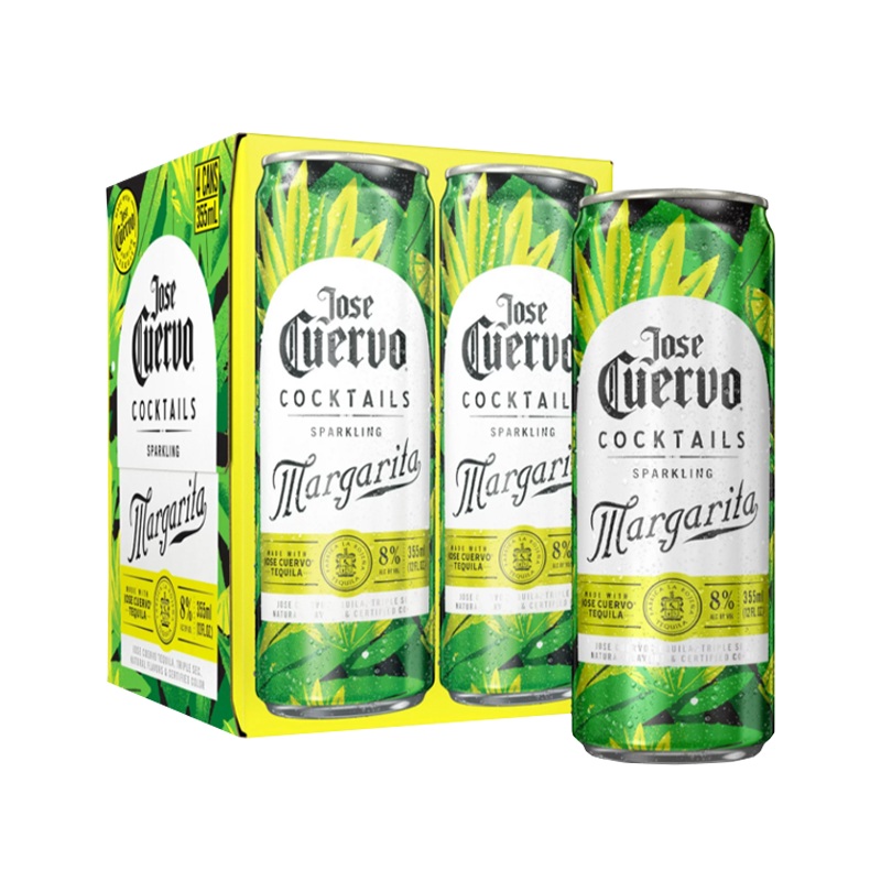 Jose Cuervo Authentic Sparkling Margarita 355mL 4 Pack