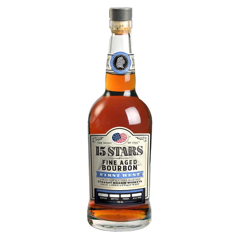 15 Stars First West Bourbon Whiskey 750mL
