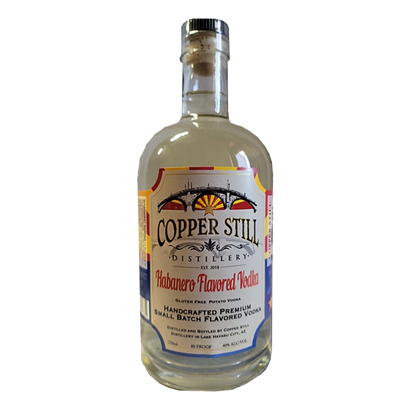 Copper Still Distillery Habanero Flavored Vodka 750mL