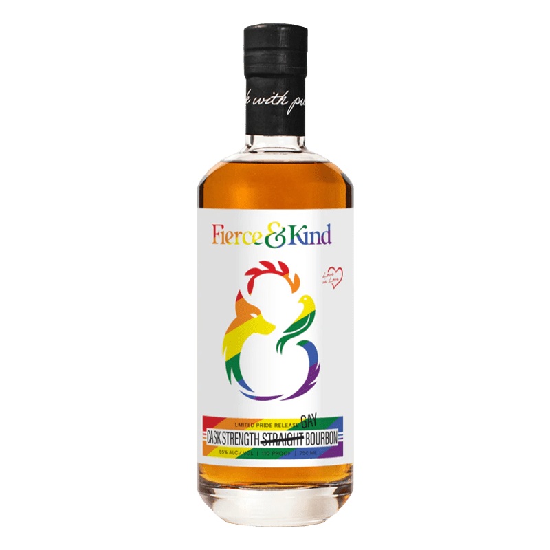 Fierce and Kind Pride Edition Single Barrel Cask Strength Straight Bourbon Whiskey 750ml