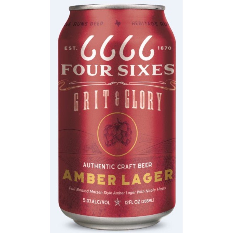 Four Sixes Grit & Glory Amber Lager 12.oz