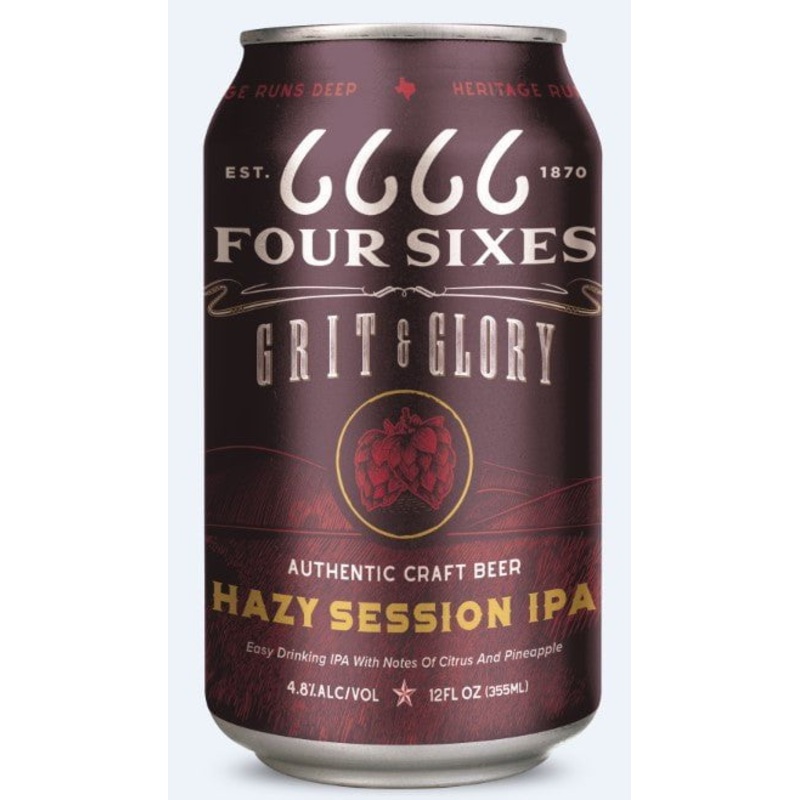 Four Sixes Grit & Glory Hazy Session IPA 12.oz