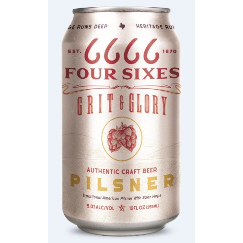 Four Sixes Grit & Glory Pilsner 12.oz