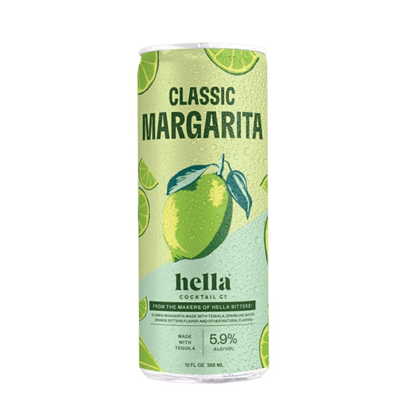Hella Cocktail Co. Classic Margarita Cocktail 4 pack 12.oz