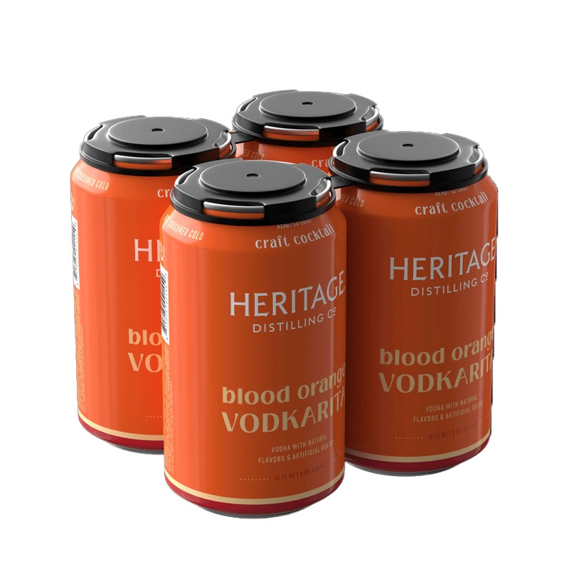 Heritage Distilling  Blood Orange Vodkarita 4 Pack 12.oz