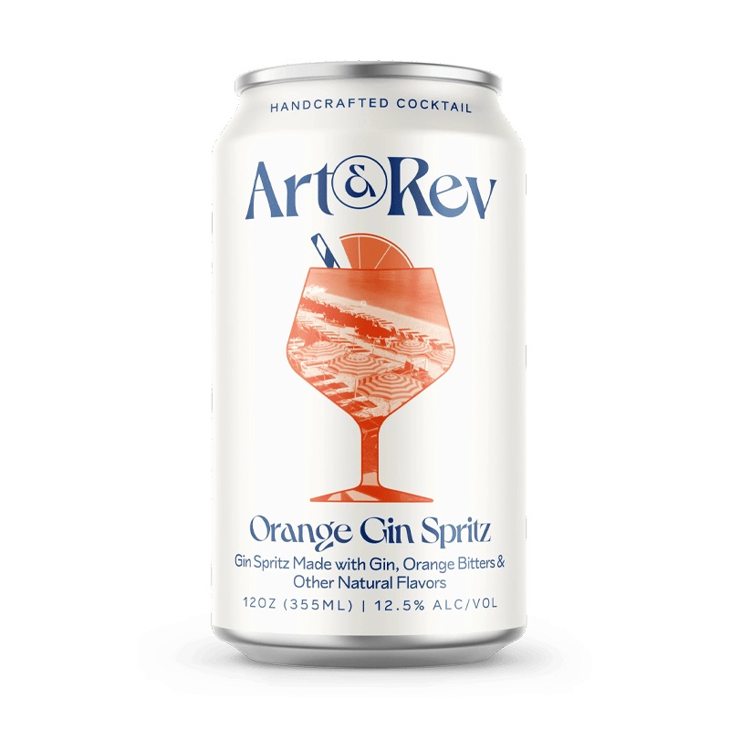 Art & Rev Orange Gin Spritz Cocktail 4 Pack 12.oz