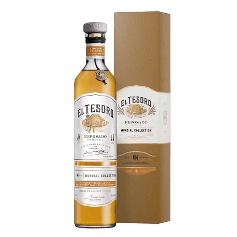 El Tesoro Tequila Reposado Mundial Collection: Basil Hayden Toast Edition 750mL