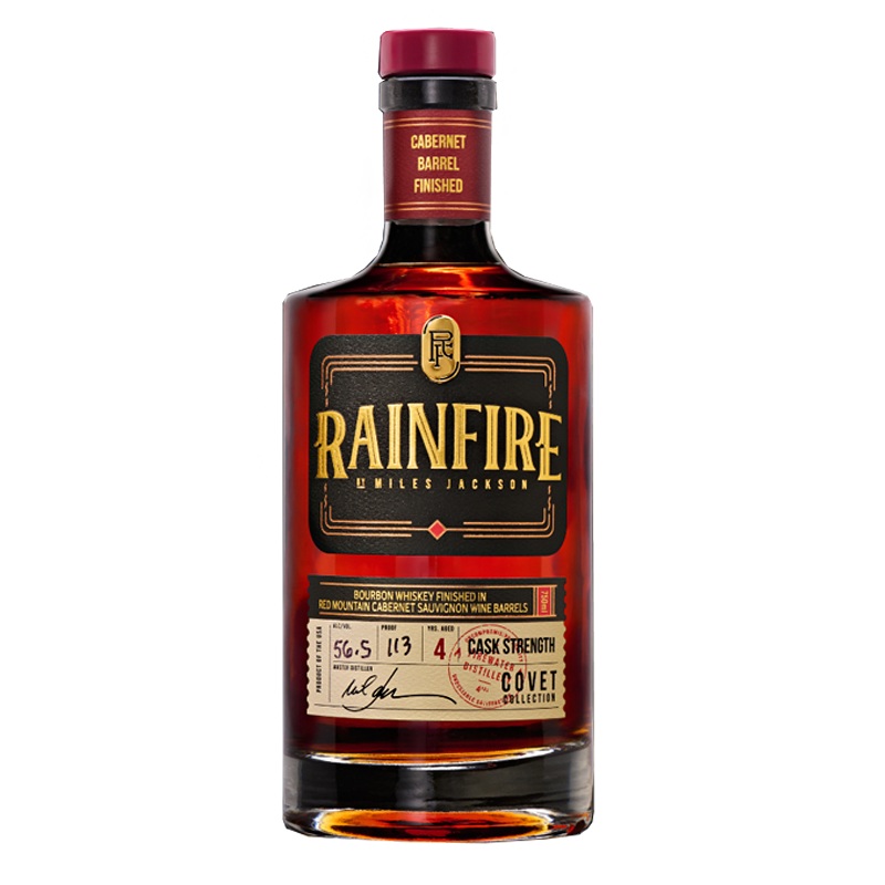 Firewater Distillery Rainfire Bourbon Whiskey Finished in Cabernet Sauvignon Barrels 750mL