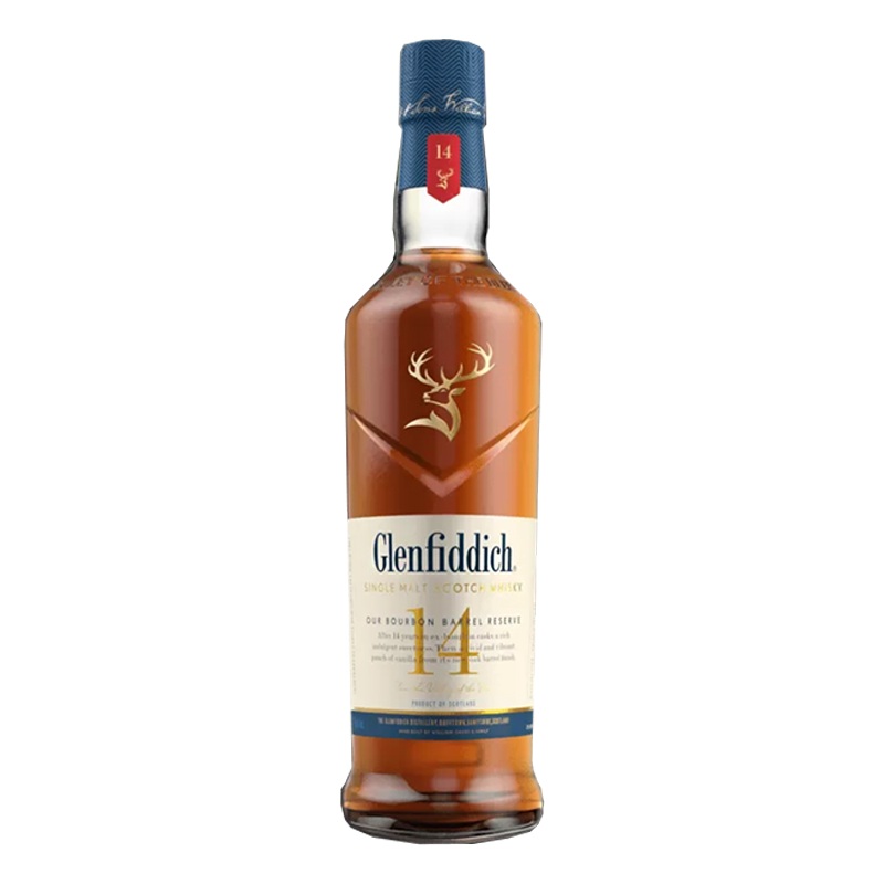 Glenfiddich 14 Year Old Bourbon Barrel Reserve Single Malt Scotch Whisky 750mL